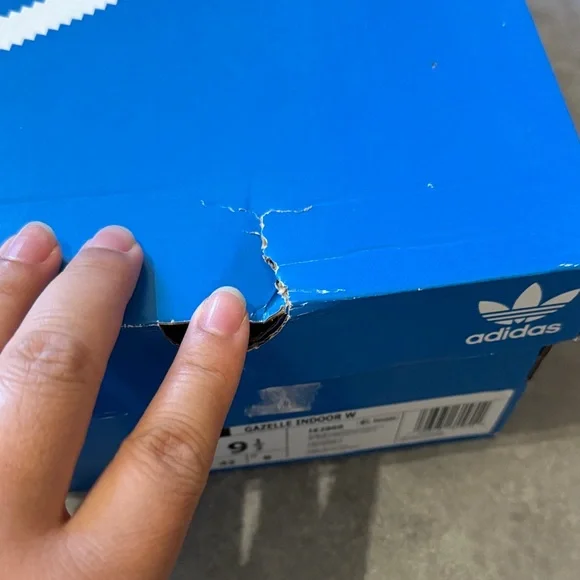 Adidas Gazelle Light Blue and Yellow Sneakers - Picture 9 of 9